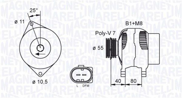 MAGNETI MARELLI Ģenerators 063731700010